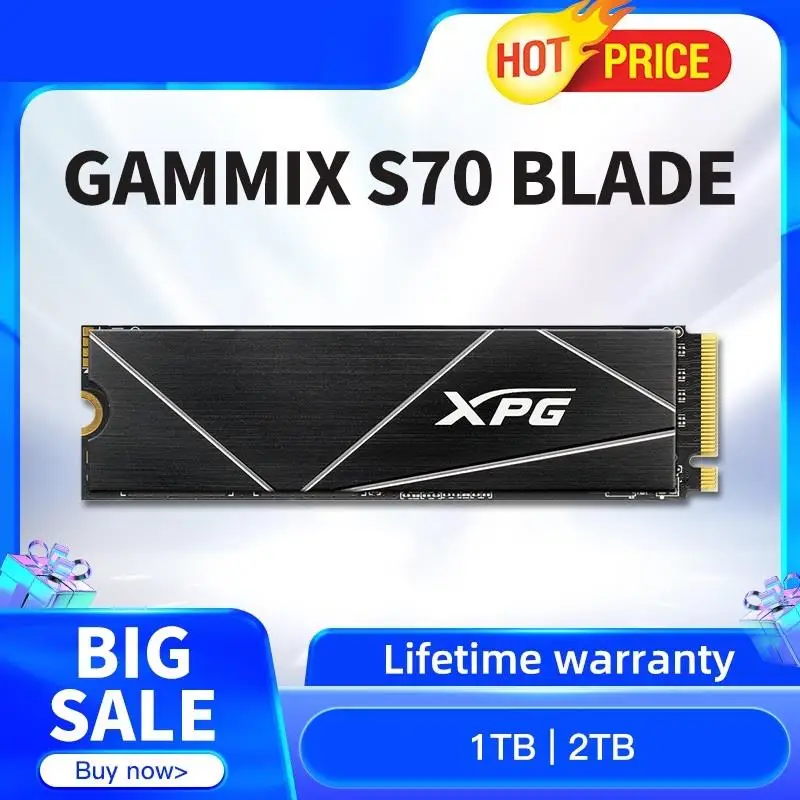 Top S70 Blade PCIe Gen4x4 M.2 2280 Nvme 1TB 2TB Internal Gaming SSD For Desktop Hard Disk PC PS5 ssd