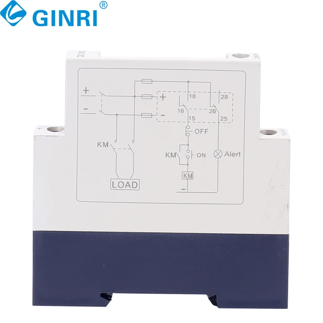 Relé de monitor de voltaje GINRI 12Vdc DVRD Relé de protección contra sobretensión