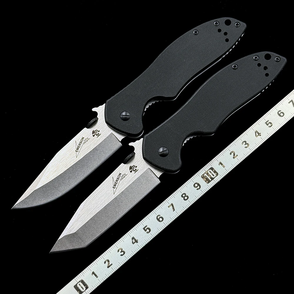 KS OME Emerson 6034 CQC-6K 7K Folding Knife G10 Handle 8Cr14MoV Blade Outdoor Camping Hunting Pocket EDC Tool Knife