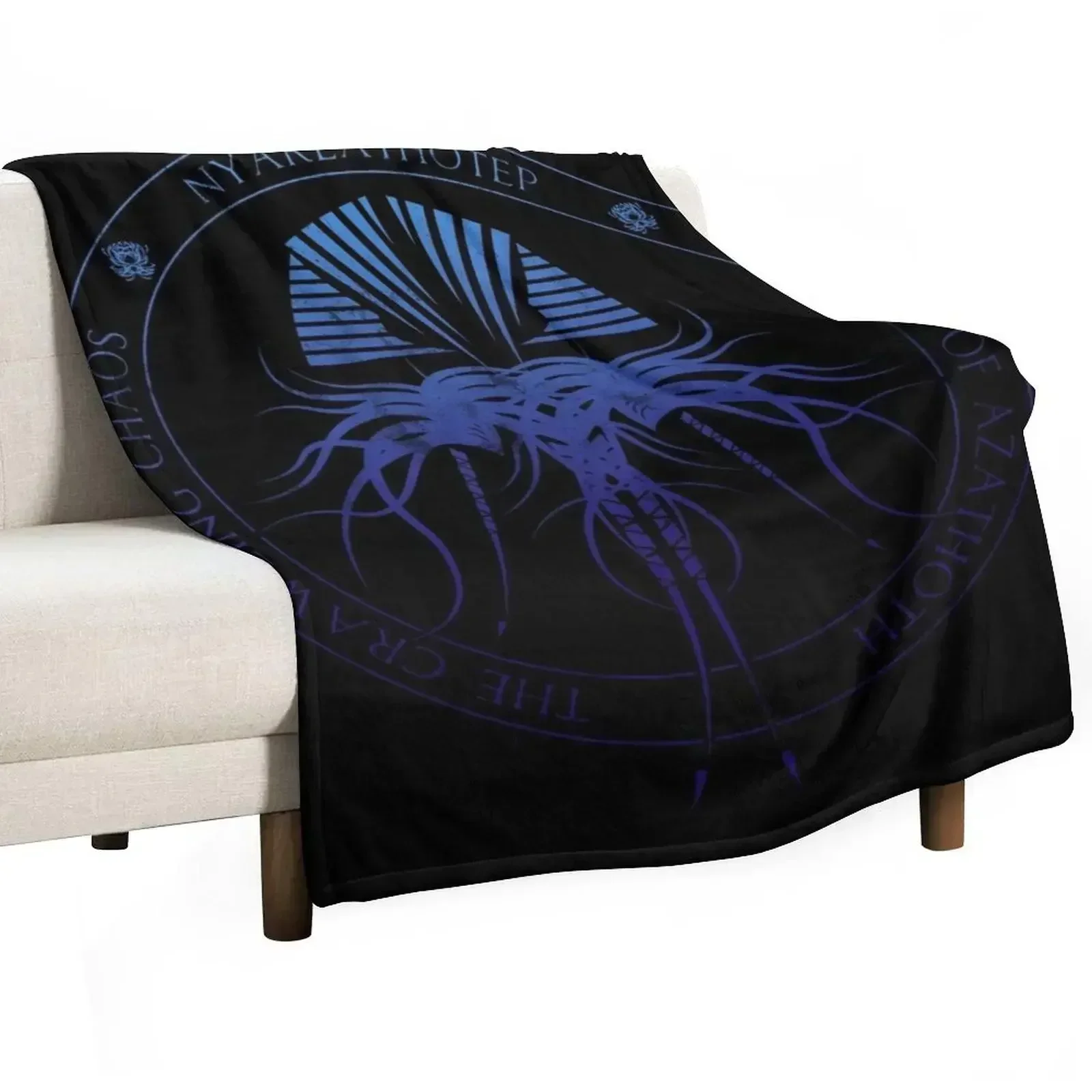 

Nyarlathotep Sigil (deep sea) Throw Blanket Loose warm winter Summer Beddings Blankets