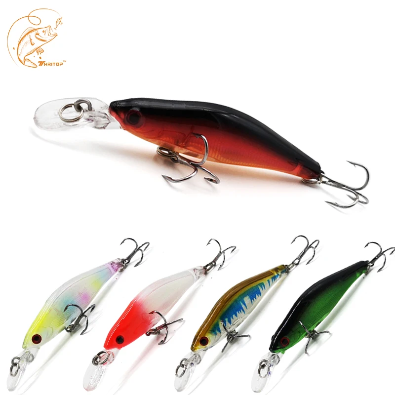 Thritop New Minnow Artificial Bait 6G 85MM 5 Different Colors TP041 High Quality Hard Lure For Fishing Wobblers Bass Pike