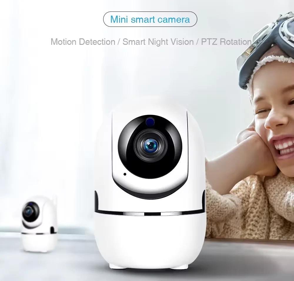 

Wi-Fi IP-камера с функцией умного дома, автоматическим отслеживанием, Full HD 1080P, ночным видением, беспроводная сетевая камера видеонаблюдения для безопасности детей