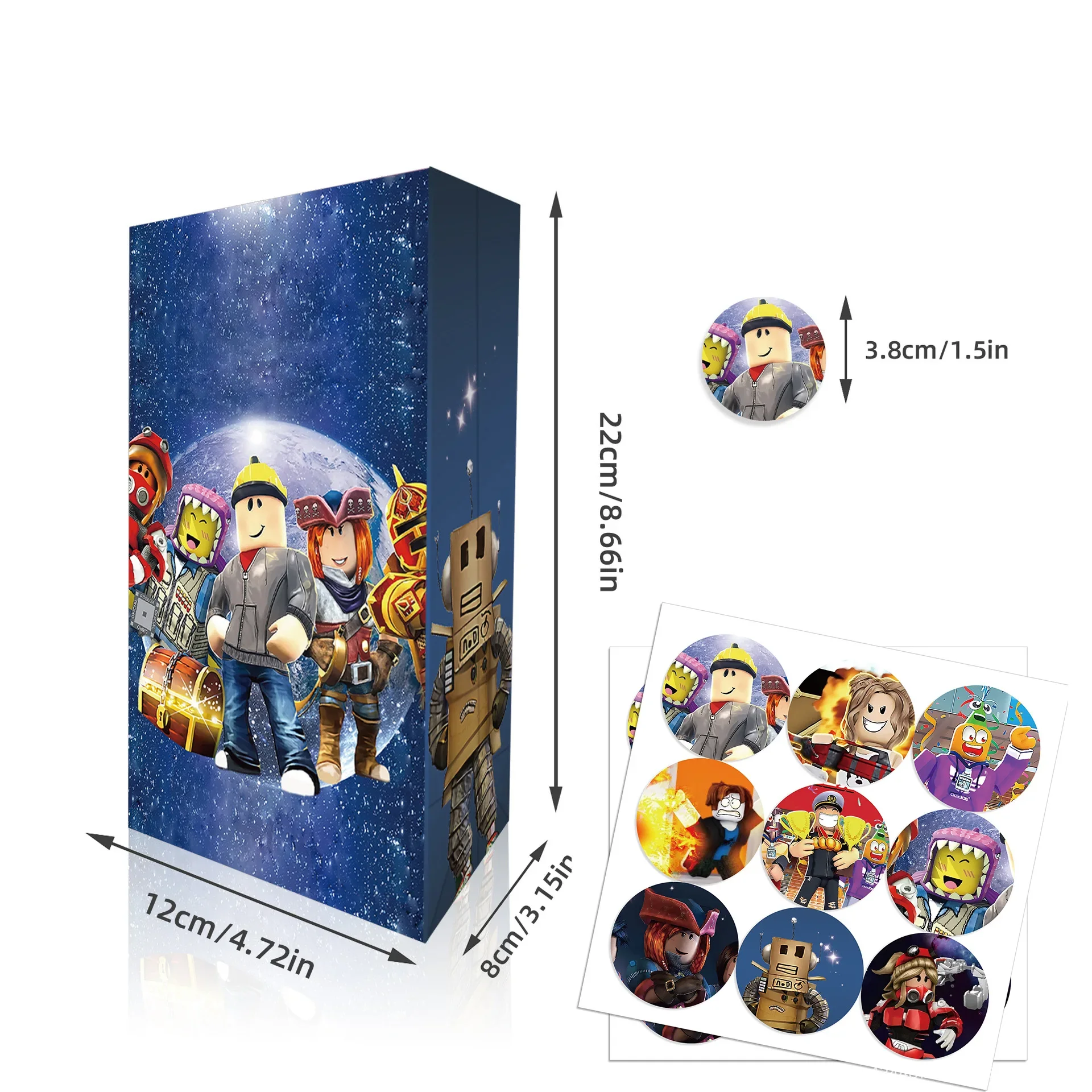 12/60개 로블록스 게임 생일 파티 장식 소년 종이 선물 가방 사탕 상자 베이비 샤워 어린이 선물 이벤트 파티 용품 선물