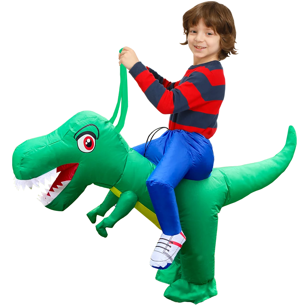 Volwassen Kinderen Dinosaurus Infalatable Kostuum Grappige Grote Ogen Dinosaurus Kleding Voor Halloween Purim Carnaval Fancy Pakken