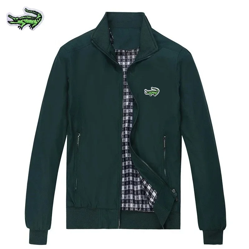 Embroidered CARTELO logo, Spring and Autumn men's high-quality casual jacket, trendy and fashionable sports windproof jacket