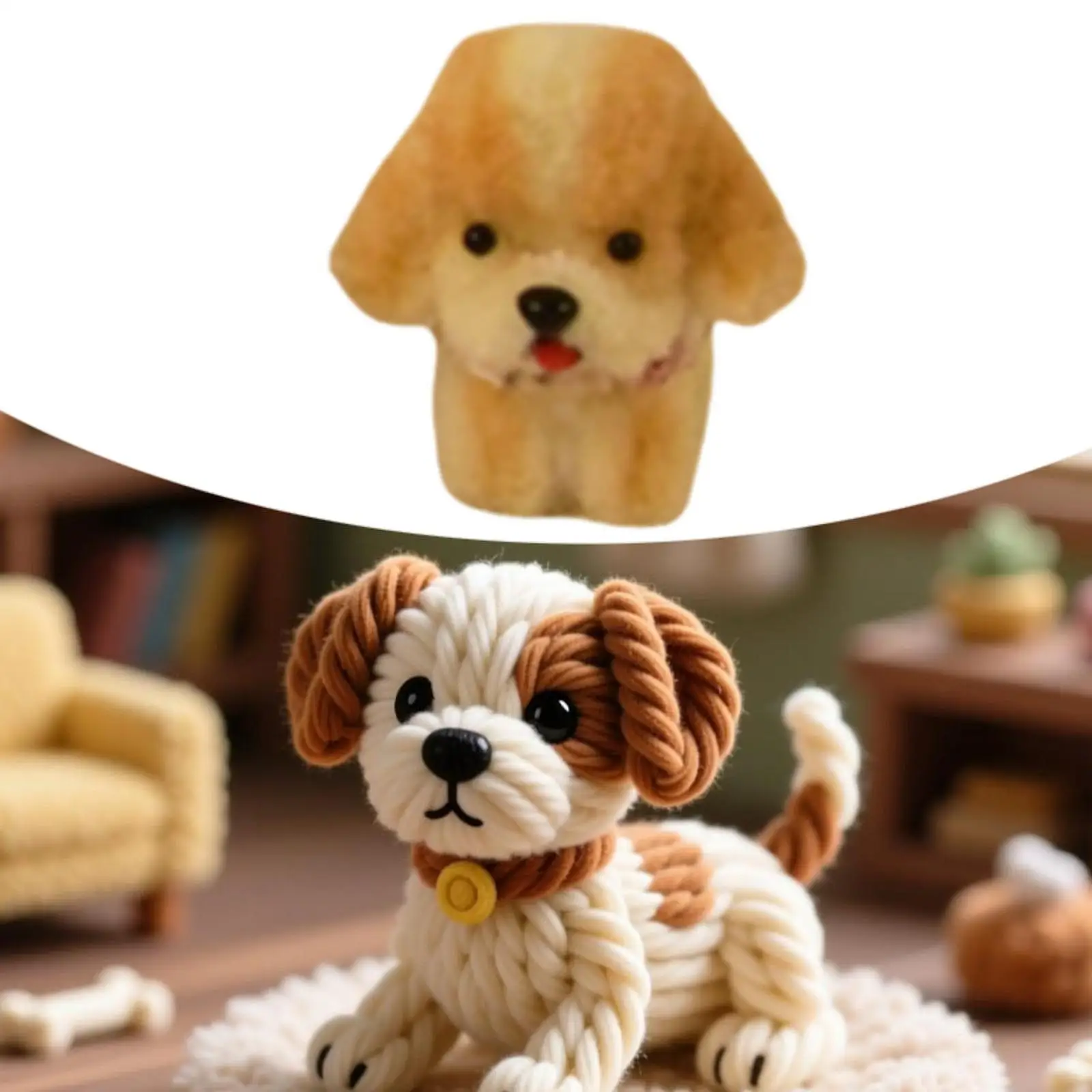 

Миниатюрная игрушка-собачка для кукольного домика, масштаб 1:12, миниатюрные предметы для девочек, аксессуары для украшения кукольного домика