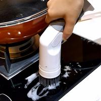 New Electric Cleaning Scrub Brush Adjustable Waterproof Cleaner Wireless Charging Clean Bathroom Kitchen Cleaning Tools Set