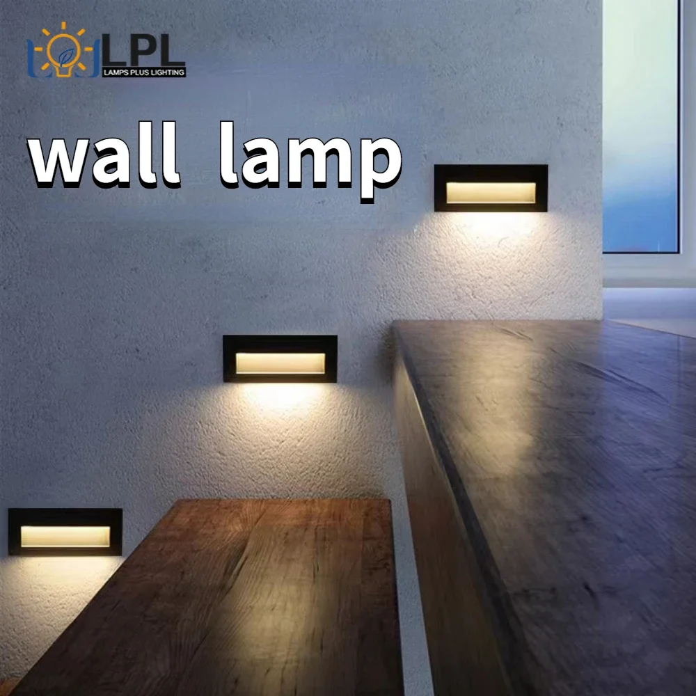 Led Wall Lamp 3W IP65 LED Stair Light Step Light Recessed Buried Lamp Outdoor Waterproof Staircase Step Lights AC85-265V