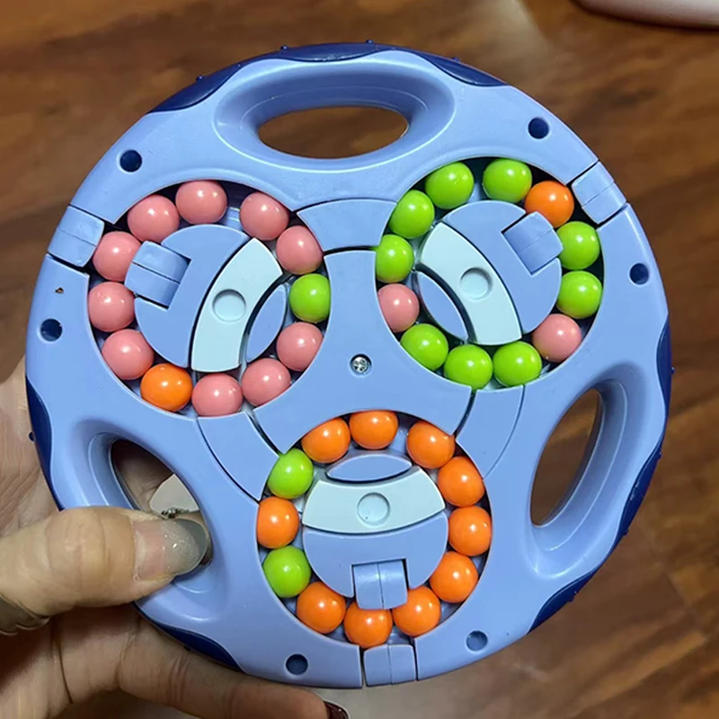 어려운 두뇌 게임 3in1 매직 빈 회전 퍼즐 불안 ADHD 스트레스 해소 장난감 선물 청소년 소년 소녀 성인용