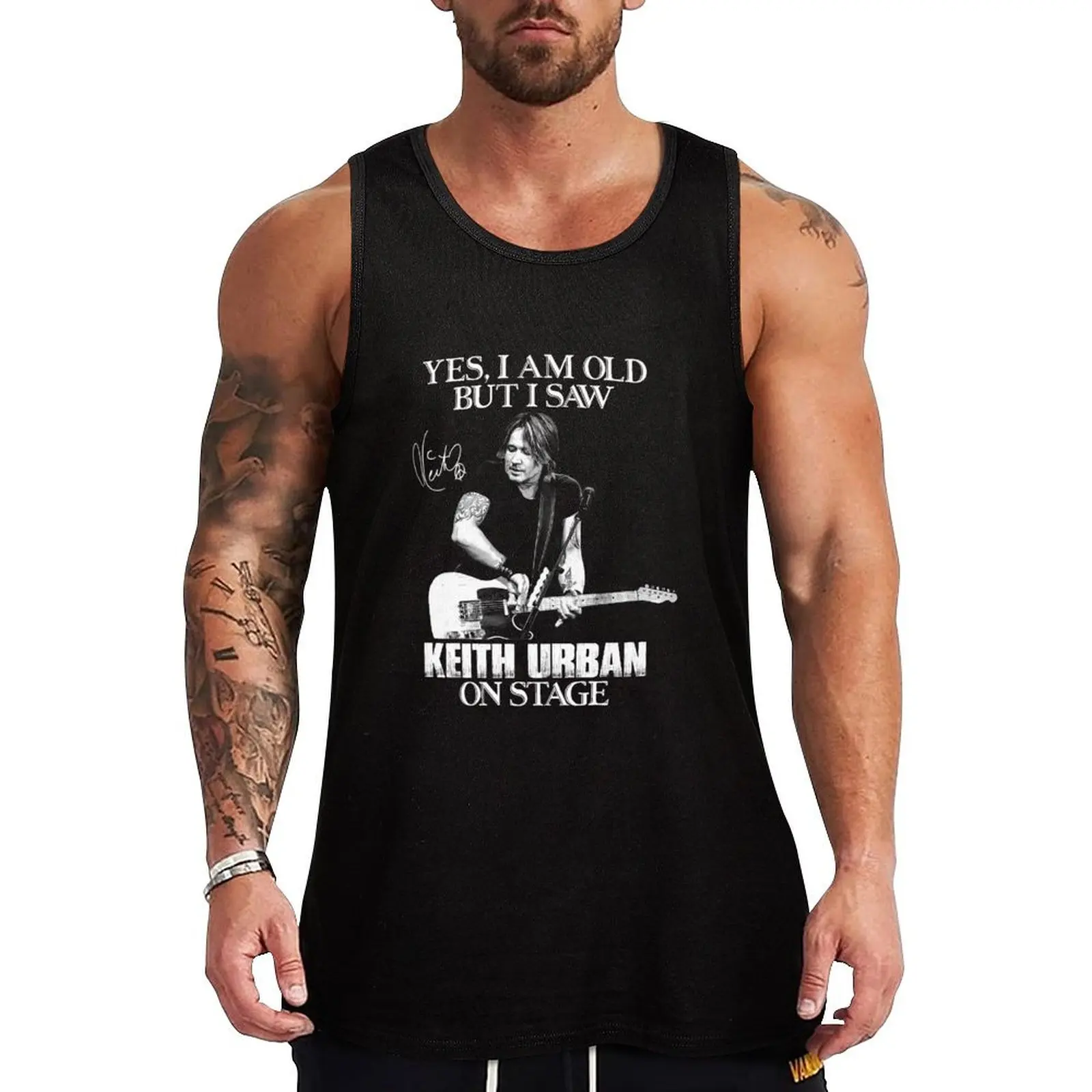 Yes I'm Old But I Saw Keith Art Uban On Stage Tank Top sleeveless Gym man