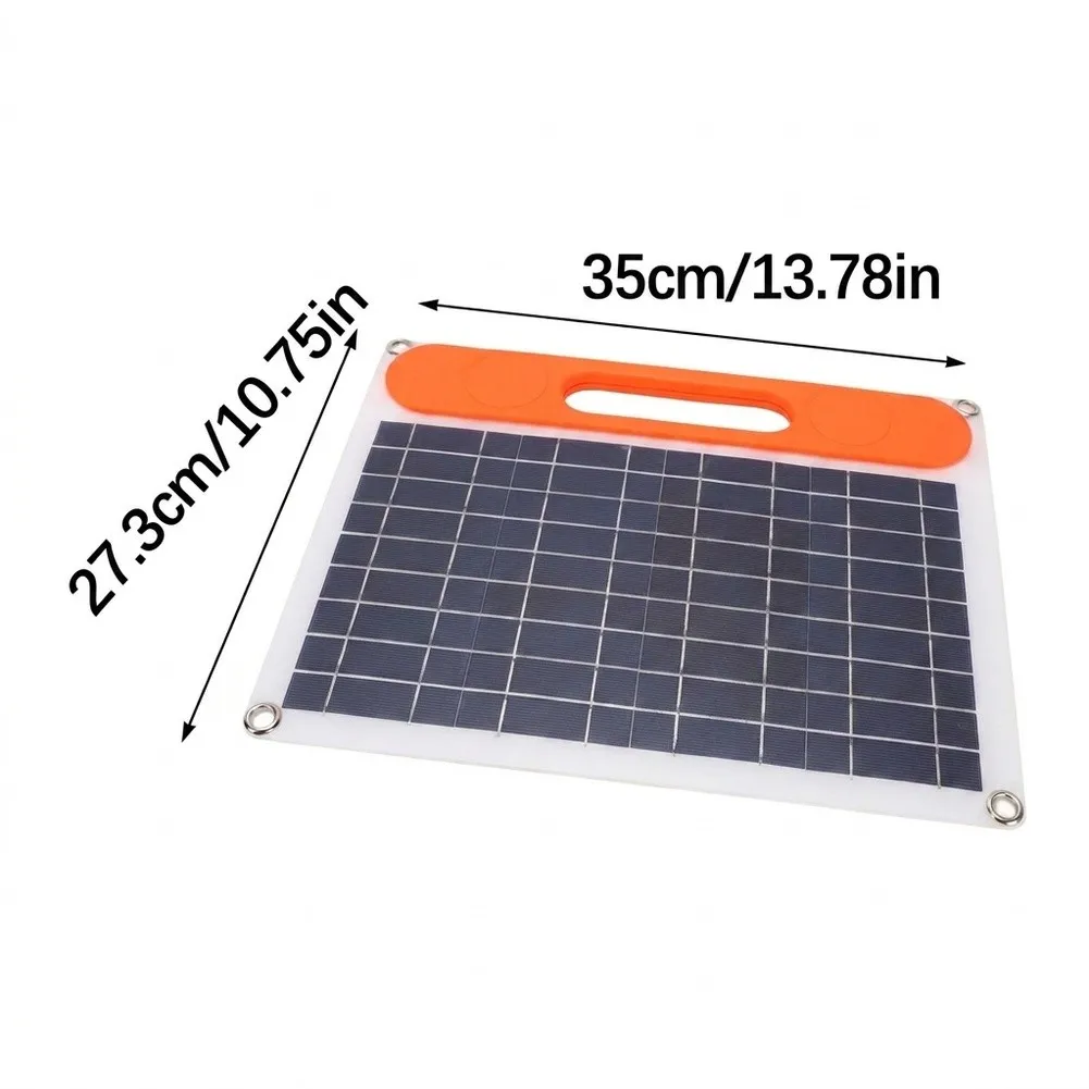 30W Solar Panel with Dual USB Outputs for Powering USB Devices During Extended For outdoor Activities and Trips