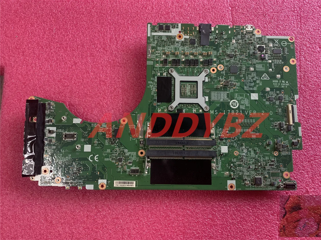 Used MS-17821 For MSI GT72S 6QF MS-1782 Notebook CPU Motherboard i7-6700hq DDR4 100% Working Test