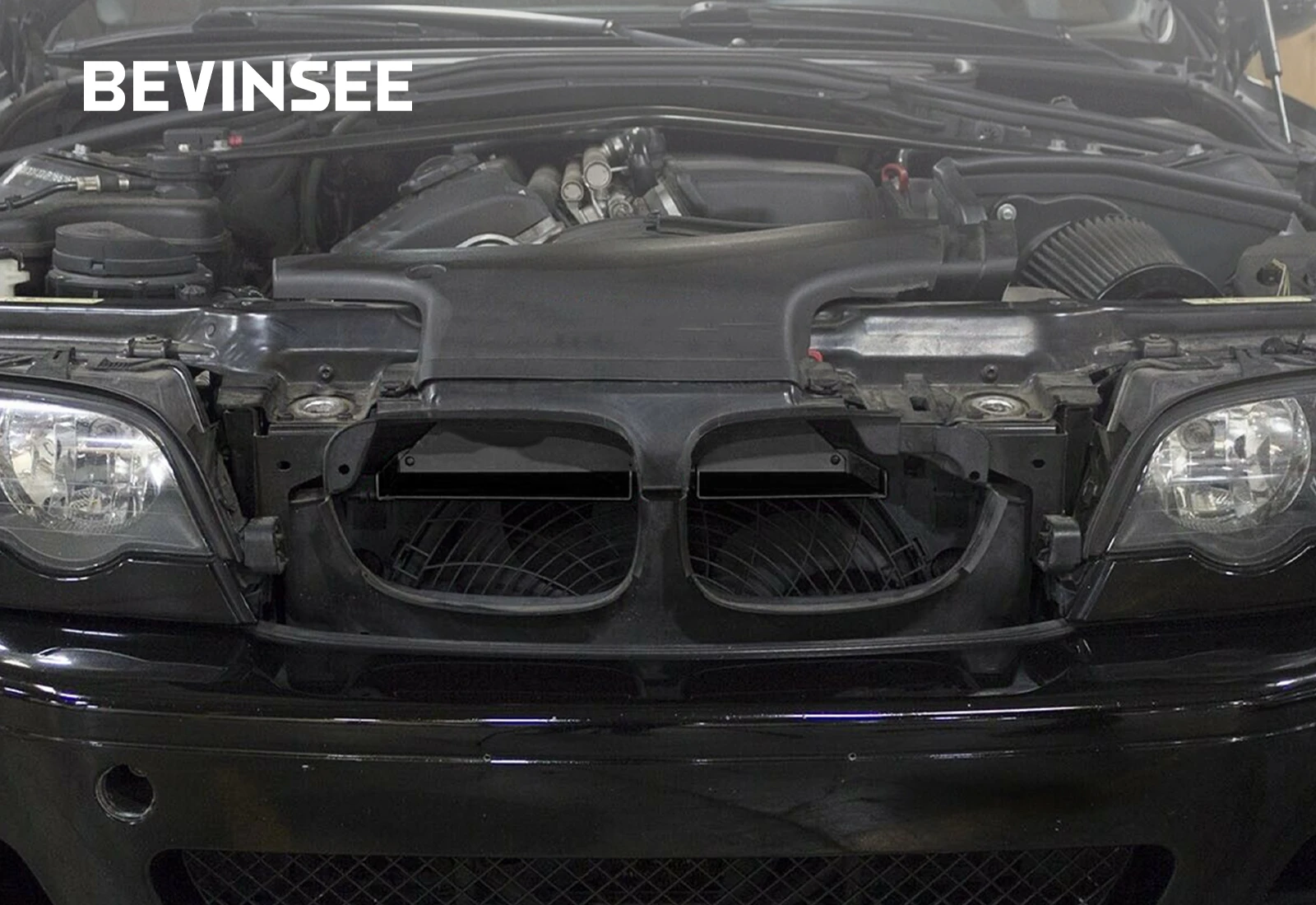 BEVINSEE Legierungs-Kaltluftansaugung für BMW 3er Serie E46 316i 318i 320i 318ci 320ci 325i 316ci 325ci 330i 330ci 325xi M54 M52TU – Detail 4