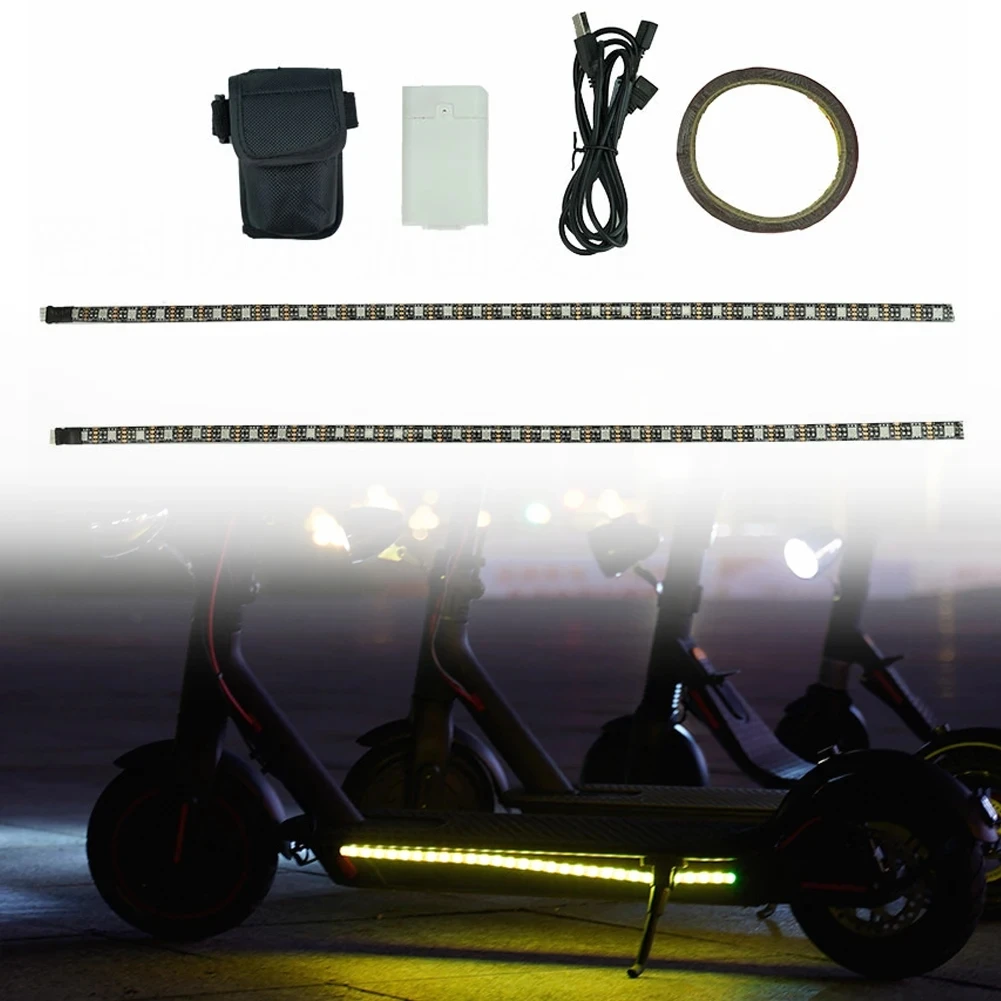 Flashlight Bar Lamp for Xiaomi M365 Pro 1S /Max G30 Electric Scooter Night Safety Light Scooter Decorative Lamp Parts Led