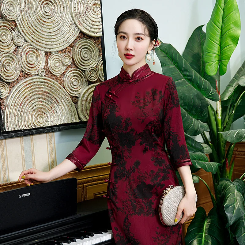 Cheongsam Artistic Wear Good Quality Bridal Hanfu Evening Dress Special-Interest Design Lady Party Engagement Temperament