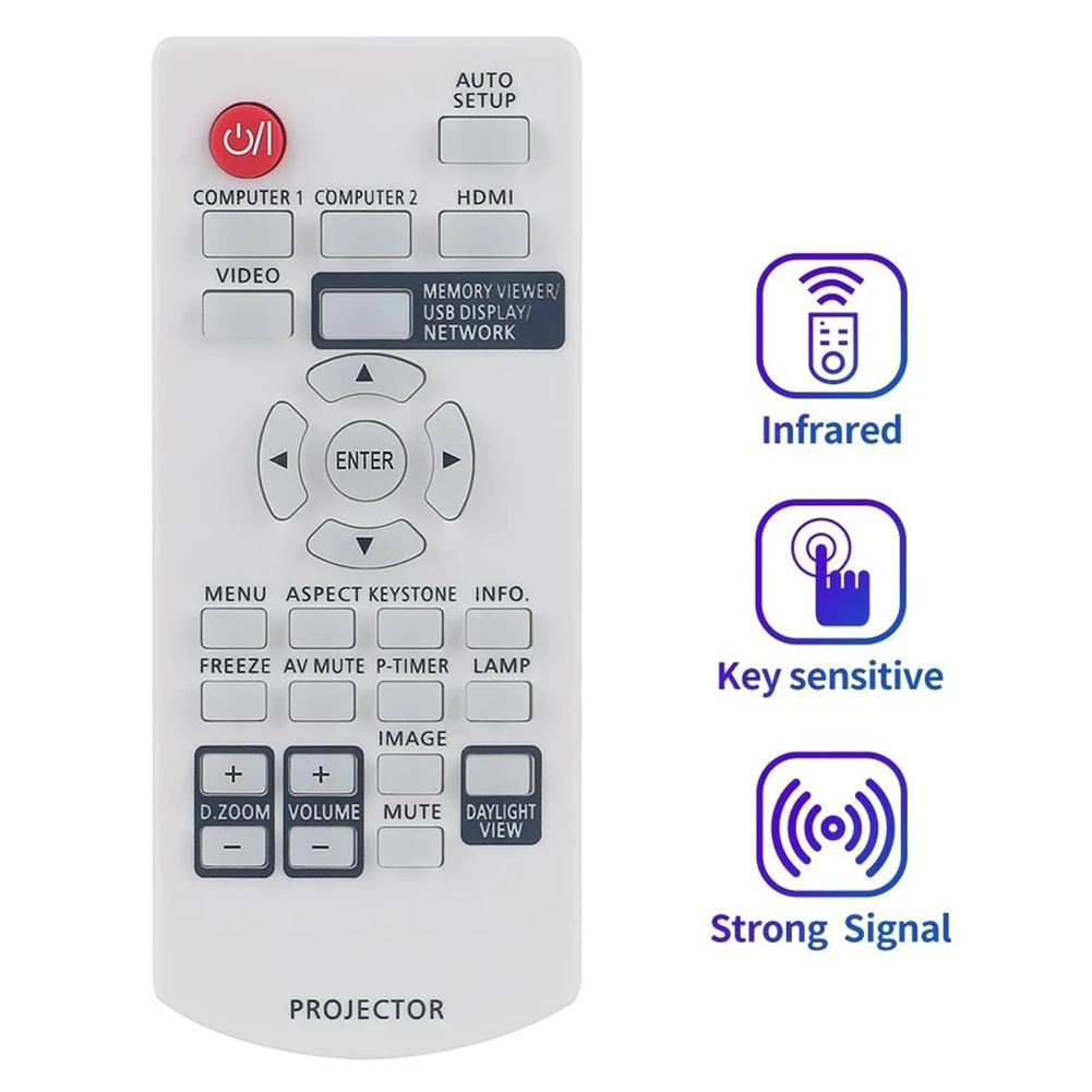 N2QAYA000116 Replacement Remote Control for Panasonic LCD Video Projector PT-LB382 PT-LB332 PT-LW312 PT-LW362 PT-LB412