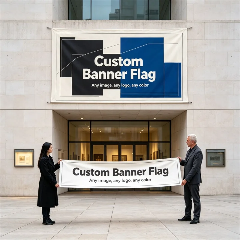 Custom Advertising Flags Summer Festival Lively Holiday Elements Grab Passersby Sight Gain Impressive Marketing Results Business