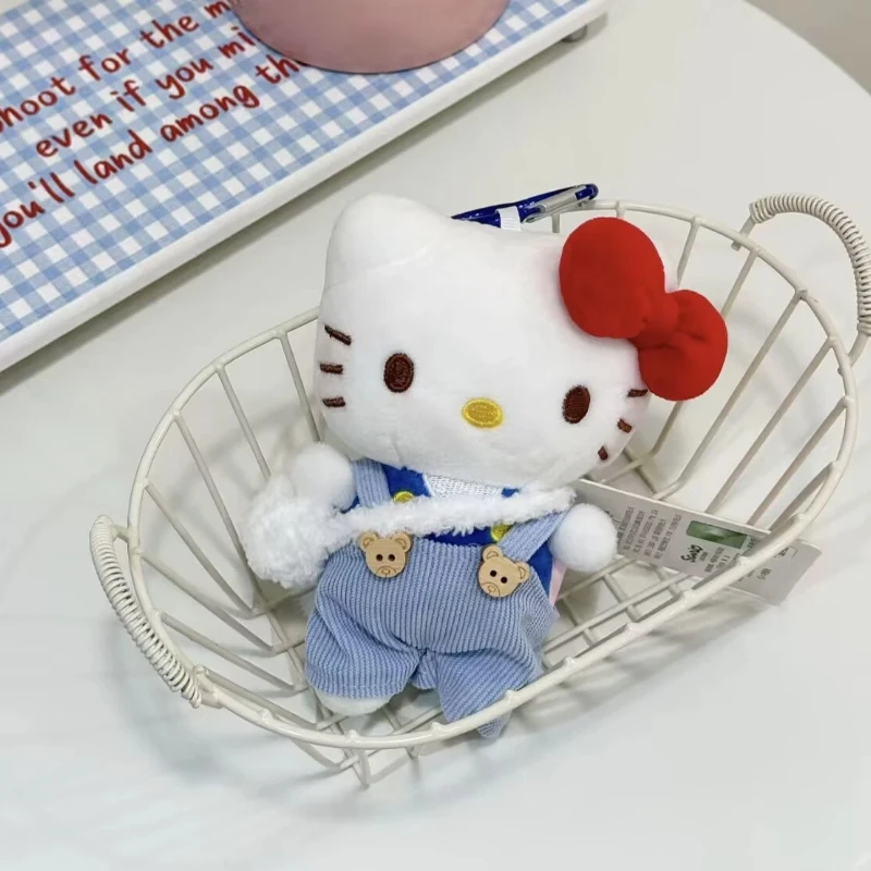 

Authentic Sanrio Hello Kitty Plush Keychain Cute Soft Stuffed Doll Toy Backpack Bag Pendant Charm For Kids Girls Decoration
