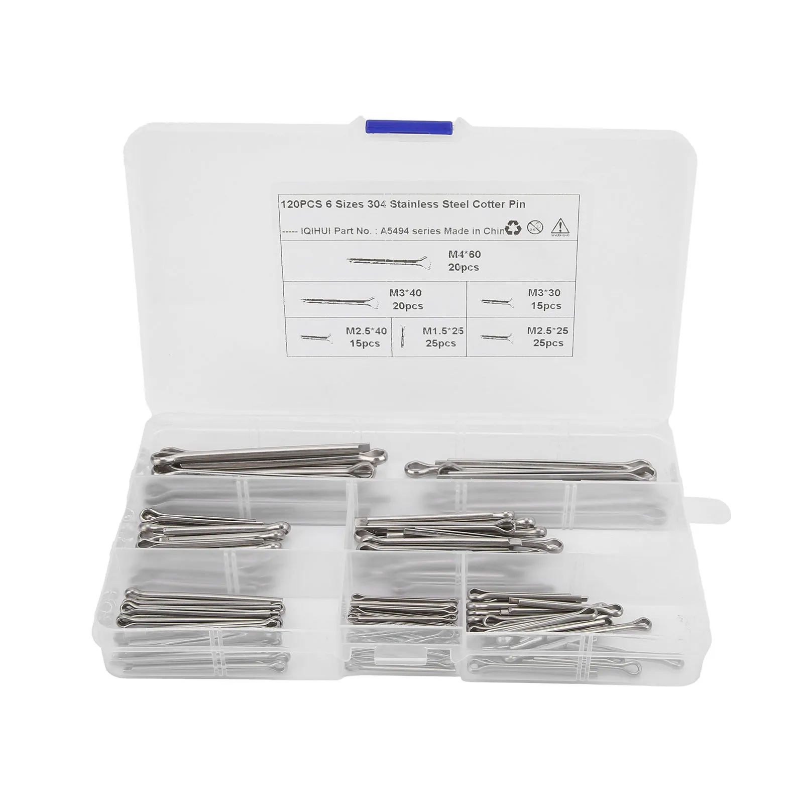 Pasador dividido Antioxidante Conveniente Pasador de chaveta Anticorrosión Organizado y fácil para herrajes de automóvil para la mayoría de las personas