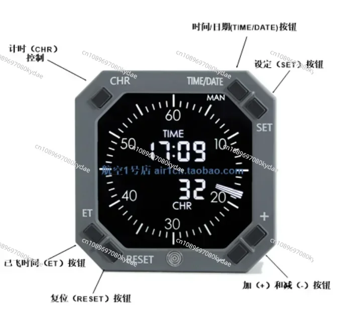 

2022new 737 CLOCK Boeing BOEING Simulator Aviation Instrument Clock Alarm Clock, Aircraft Simulation Clock