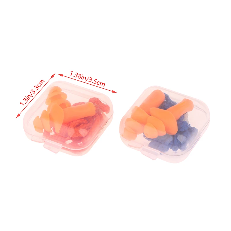 Soft Silicone Corded Ear Plug Protector Anti-Noise Ear Plug Waterproof Swimming Earplugs Anti Lost Reusable Earplug With Rope