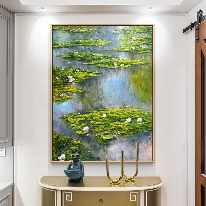 

Pure hand-painted oil painting vertical plate corridor aisle decorative painting stairwell hanging painting porch