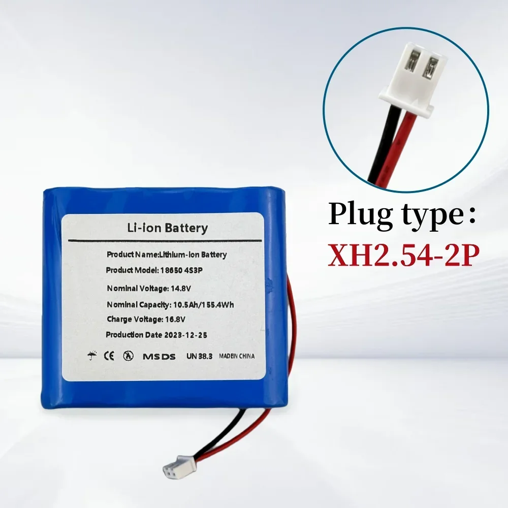 

18650 4S3P 14.8V 10.5Ah Rechargeable Lithium-ion Battery Pack for Night Fishing Lamp Heater Miner's Lamp Amplifier Etc