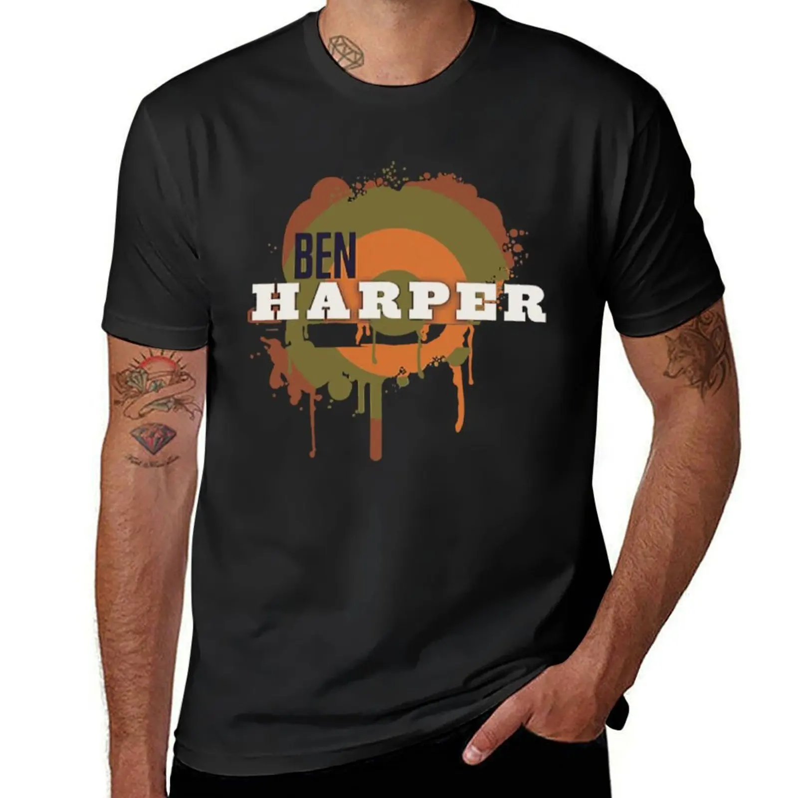Camiseta de Ben Harper para un niño, ropa personalizada, diseño de aduanas, tu Propia Camiseta de manga corta, hombre