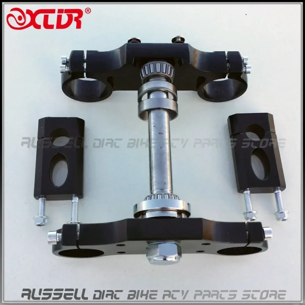 

Motorcycle Aluminum 22mm Handlebar triple clamp Bar Riser 45mm / 48mm for Front Fork dirt pit bike
