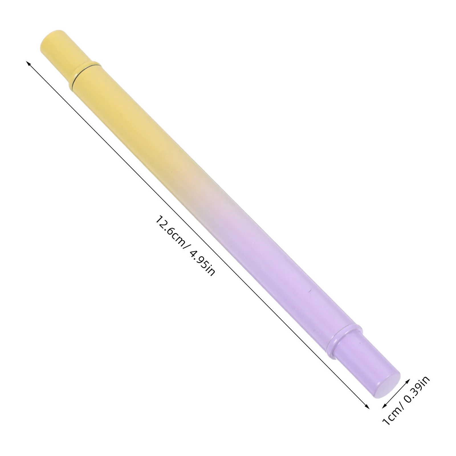 Dual-Ended Nail Brush Flat Head Fine Liner Hard Precision Pigment Powder Tool Nail Art Pen Professional Design Brush