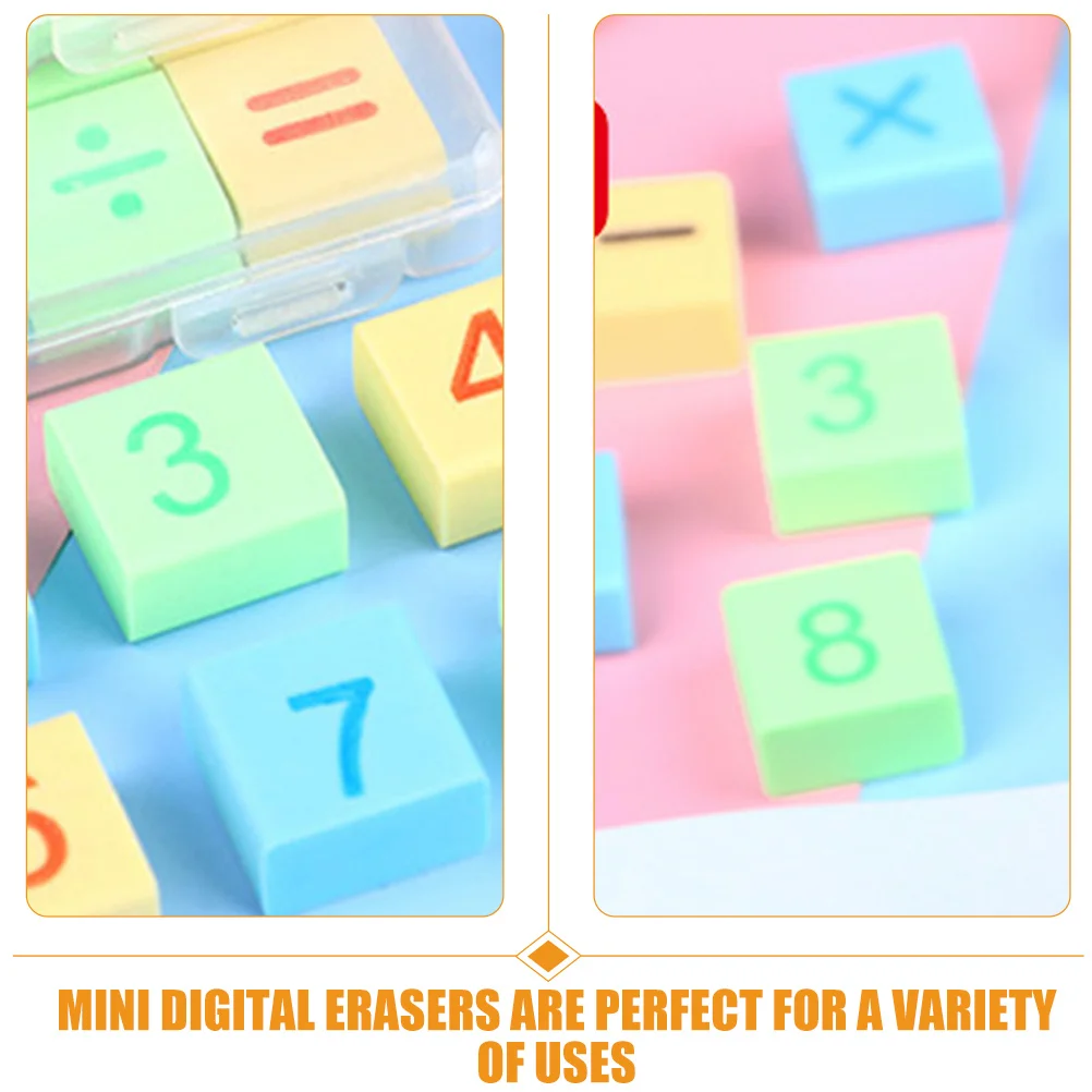

6 Boxes Number Erasers Cute Erasers for Kids Classroom Reward School Supplies Fun Stationery Eraser Cute Stationary