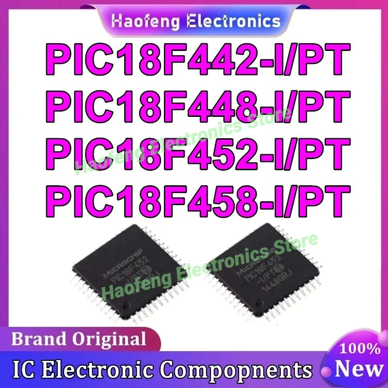 

PIC18F442-I/PT PIC18F448-I PT PIC18F452-I PT PIC18F458-I/PT PIC18F442 PIC18F448 PIC18F452 PIC18F458 PIC IC MCU Chip TQFP-44 New