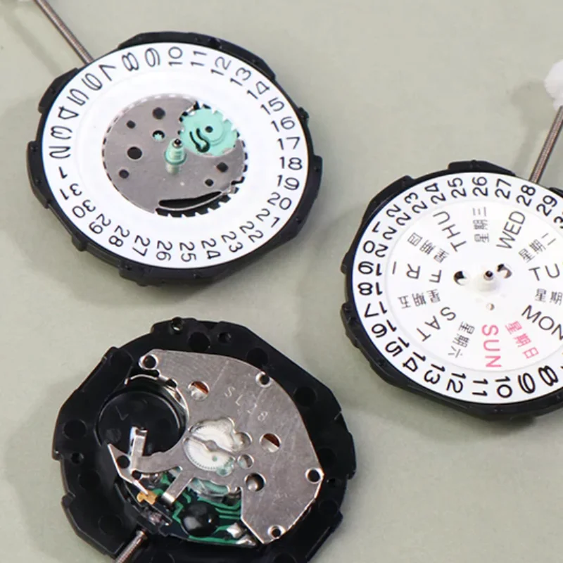 1PC China Sunon Sl28 Sl28-6 Quartz Movement Replacement Three Hands Calendar Date A Cheap Alternative To 2115-20z Movement