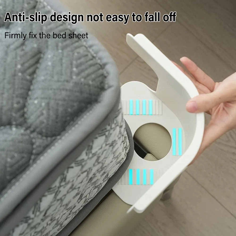 4 قطعة ملاءات السرير غير مرئية الزاوية المشدود كليب متعددة الوظائف غطاء سرير وغطاء السرير القابضون عدم الانزلاق غطاء لحاف مقاطع ثابتة