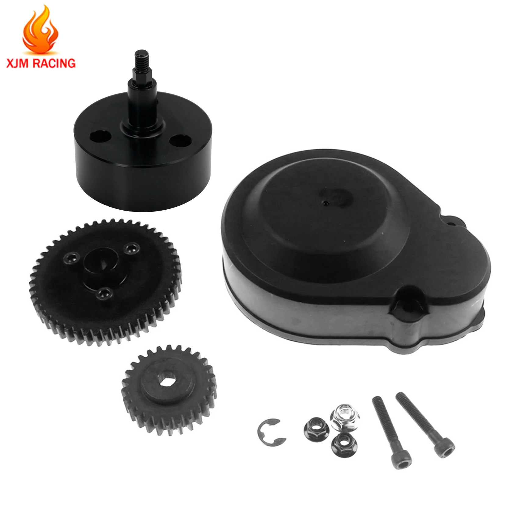 TAO Metal 48T&26T Super High Speed Gear Kit and Plastic Cover for 1/5 Hpi Rofun Rovan Km Baja 5b 5t 5sc Truck Rc Car Car Toys Pa