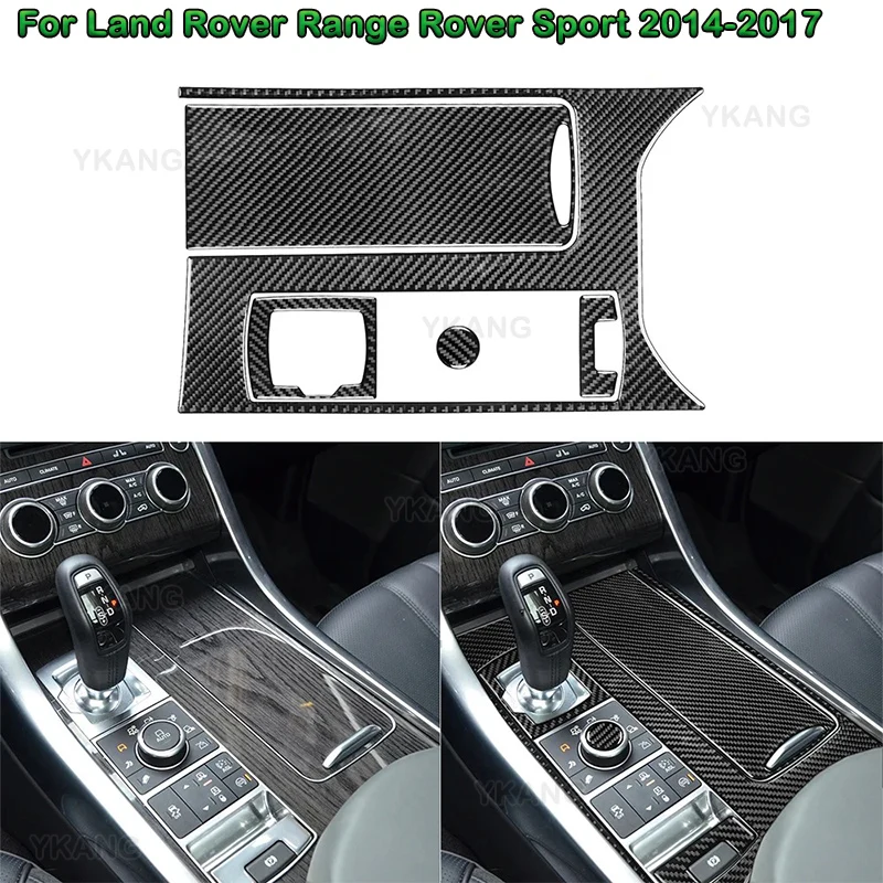 For Land Rover Range Rover Sport 2014-2017 LHD RHD Inner Console Center Gear Shift Lever Panel Cover Trim Sticker Decor Kit