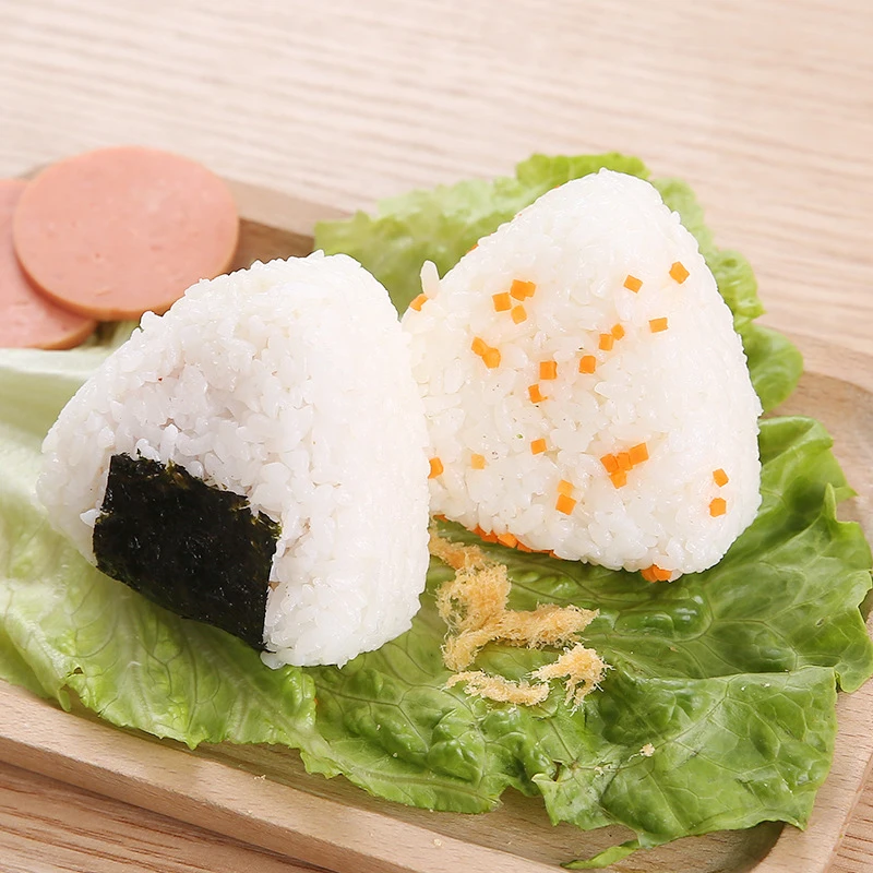 2 pezzi triangolo e cucchiaio stampo per Sushi per Onigiri fai da te bambini Bento Machine pranzo riso grande piccolo Set di stampi accessori da cucina