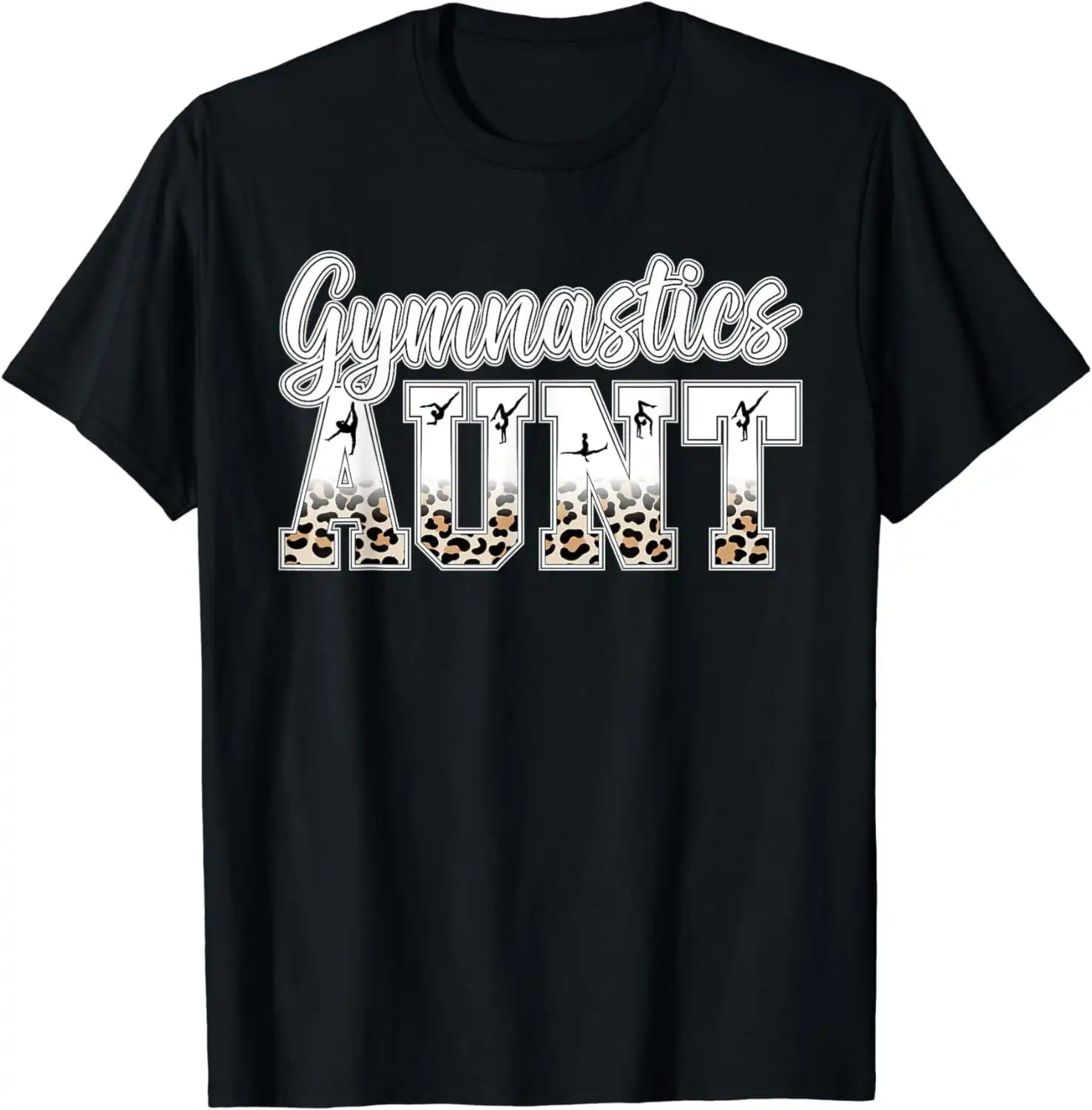 Gymnastics Aunt Of A Gymnast Auntie Leopard T Shirt SweaT 52833