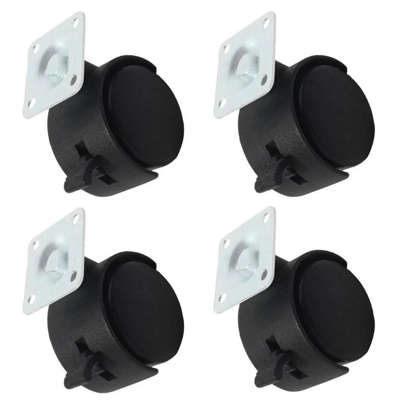 Low Profile Caster With Brake For Stable Movement On Hard Floor Surfaces high quality