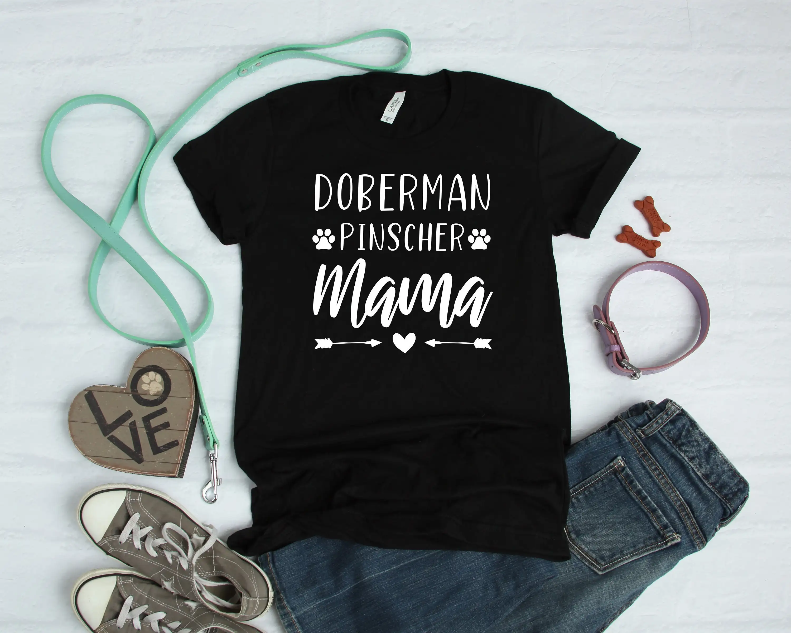 Doberman Pinscher T Shirt Dog Mom For Lover Cute Mama Tank Top