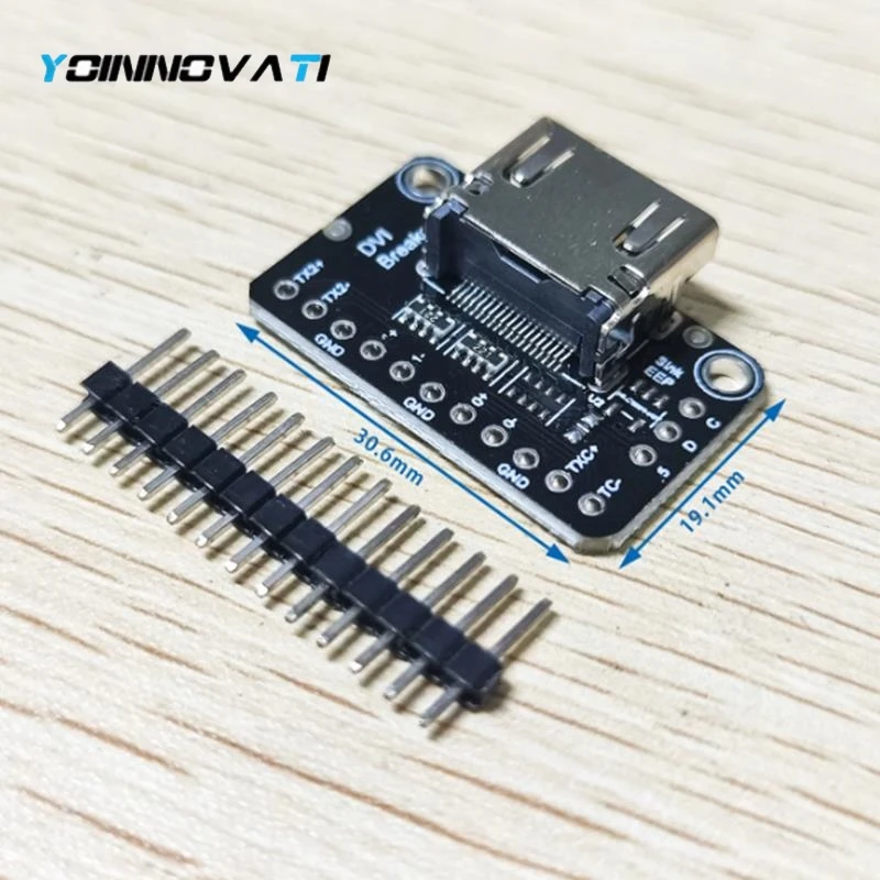 1PCS 5DVI Breakout Board Converter Compatible with All HDMI Source Signal Devices