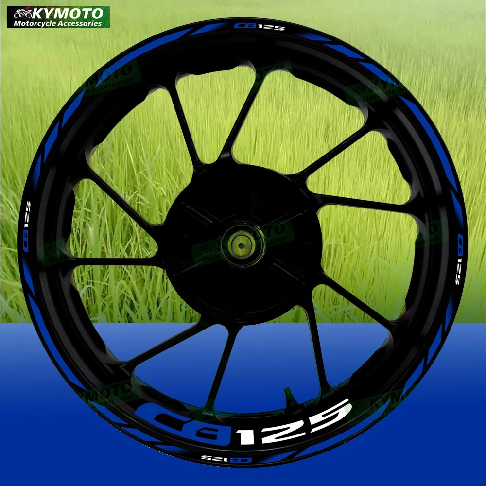 

For HONDA CB125 CB 125 reflective motorcycle accessories 17 inch front and rear wheel decals hub modified fairing rim stickers