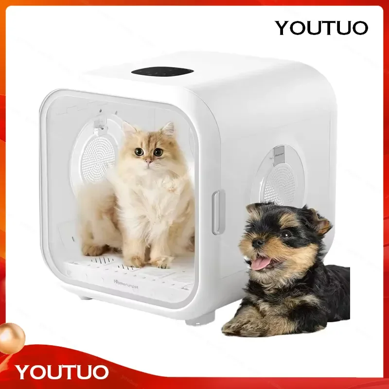 for HomeRunPet 360 Degree Dryer Box 53L Plastic Drybo Plus Pet Dryer for Small Dogs Quiet Efficient Smart Temperature Control