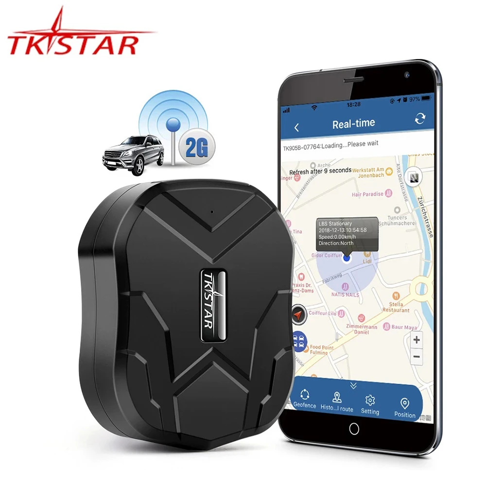 

TKSTAR TK905B GPS Tracker for Car 10000mAh 150 Days Standby 2G Vehicle GPRS Tracking Locator Waterproof Magnetic Voice Monitor