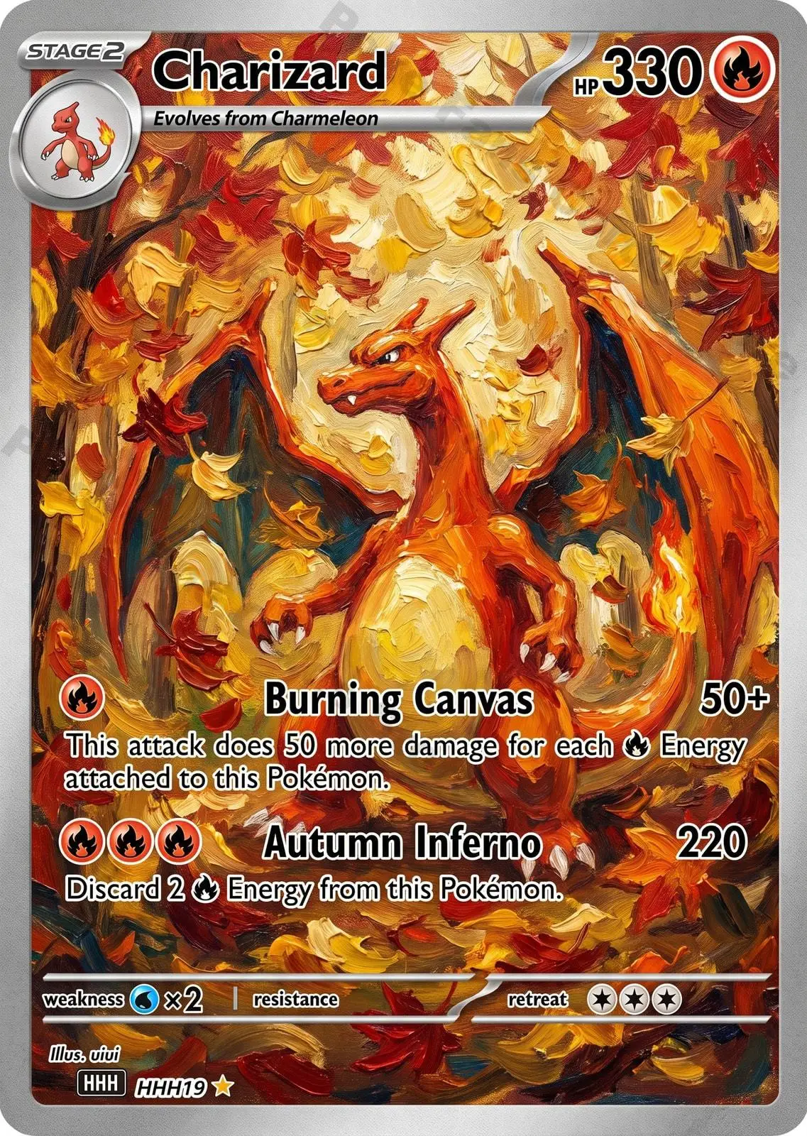 PTCG Cards PTCG Oil Painting Style Charizard Tyranitar Arcanine Eevee Venusaur Collection Cards Rare Cards Set PTCG Gift