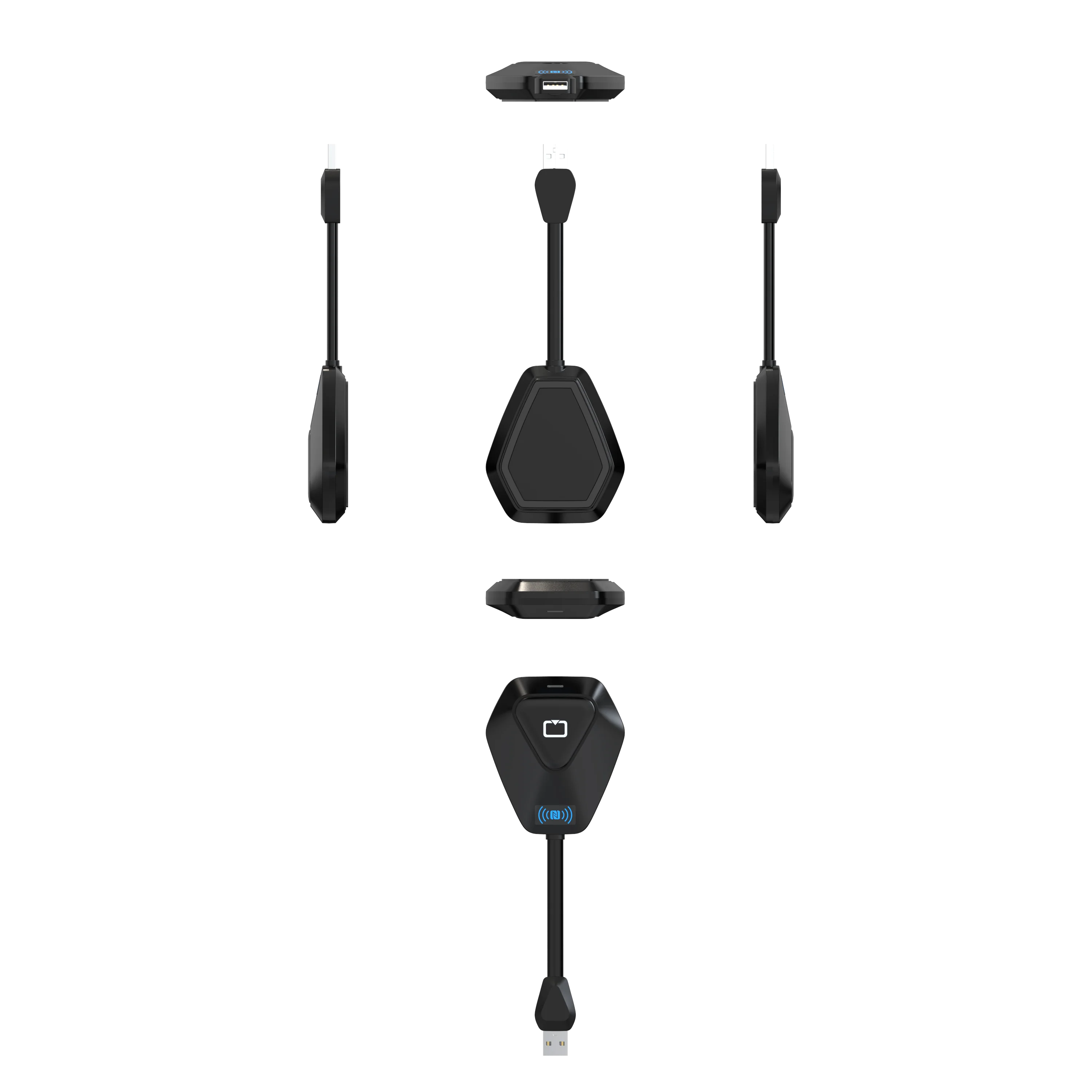 

50m Wireless Presenter with 1 to 1 and 8 to 1 Touch Back Control 4K30 Receiver 1080P Transmitter for Meeting