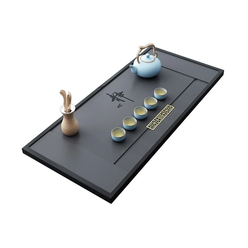 

Wujinshi tea tray light luxury household tea set Kung Fu table natural whole table modern simple embedded