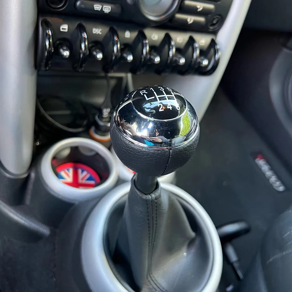 New 5 6 Speed Manual Transmission Gear Shift Knob Shifter Lever For MINI R50 ONE D R52 R53 COOPER S 3 DOORS 2001-2008 Car Parts view 2