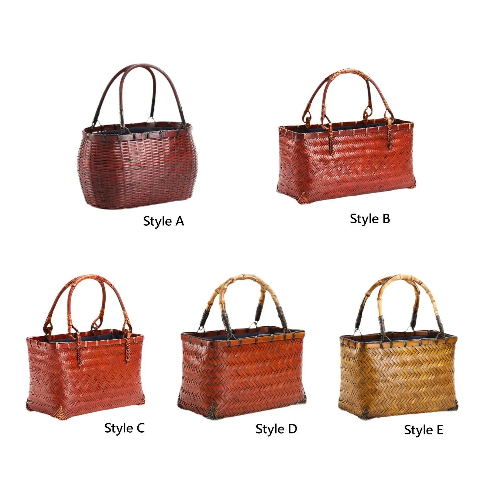 

Women Tote Bag Female Elegant Unique Woven Basket Summer Beach Bag Handwoven Handbag for Wedding Beach Camping Travel Summer