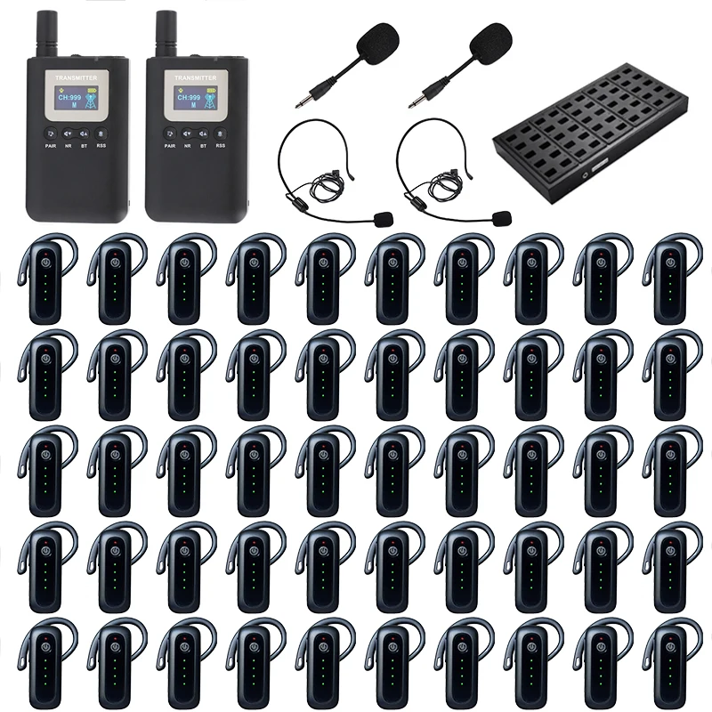 

High-end Wireless Audio Guide System 2.4G Whisper Tour Guide with Display for Simultaneous Interpretation Travel Agency